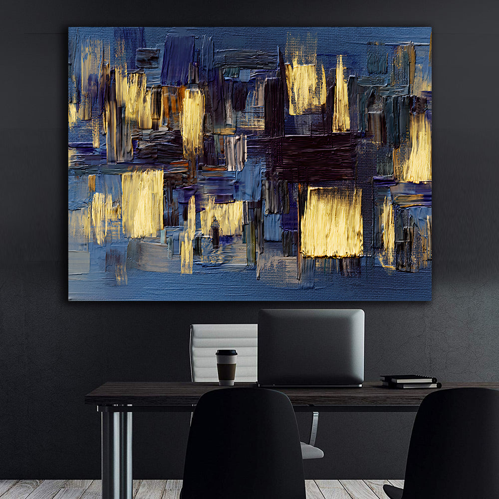Peinture sur toile – Œuvre d'art sombre