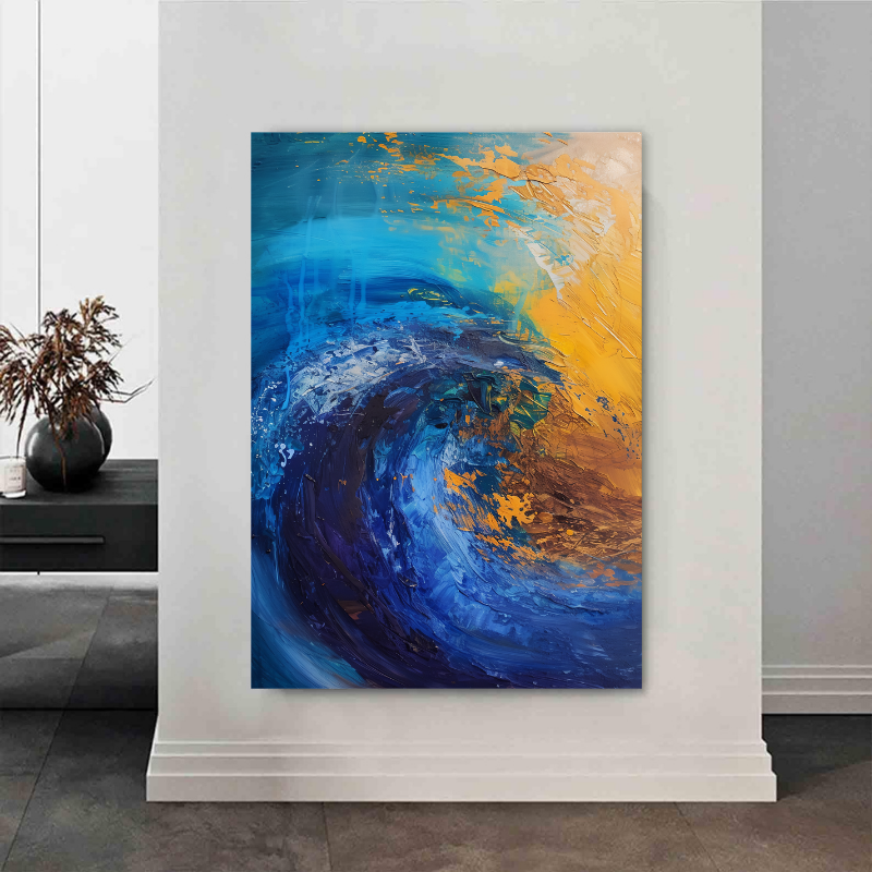 Peinture sur toile - Vague de mer