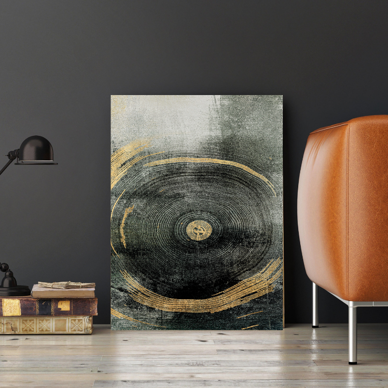 Peinture sur toile - Cercle abstrait moderne