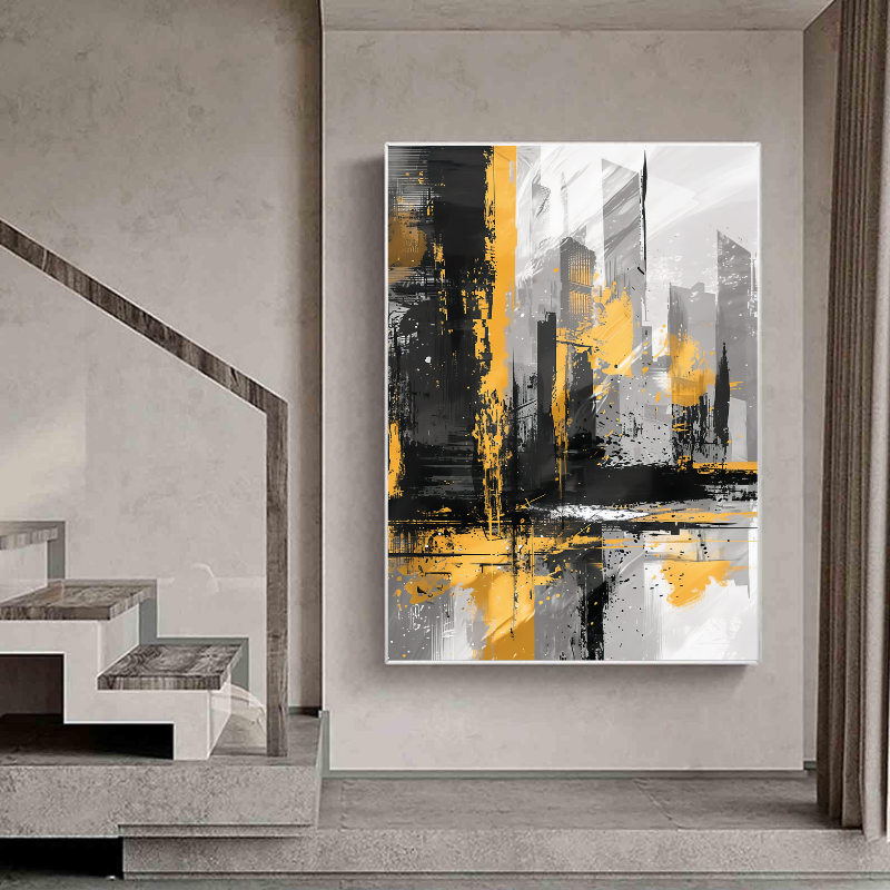 Peinture sur toile - Ville abstraite