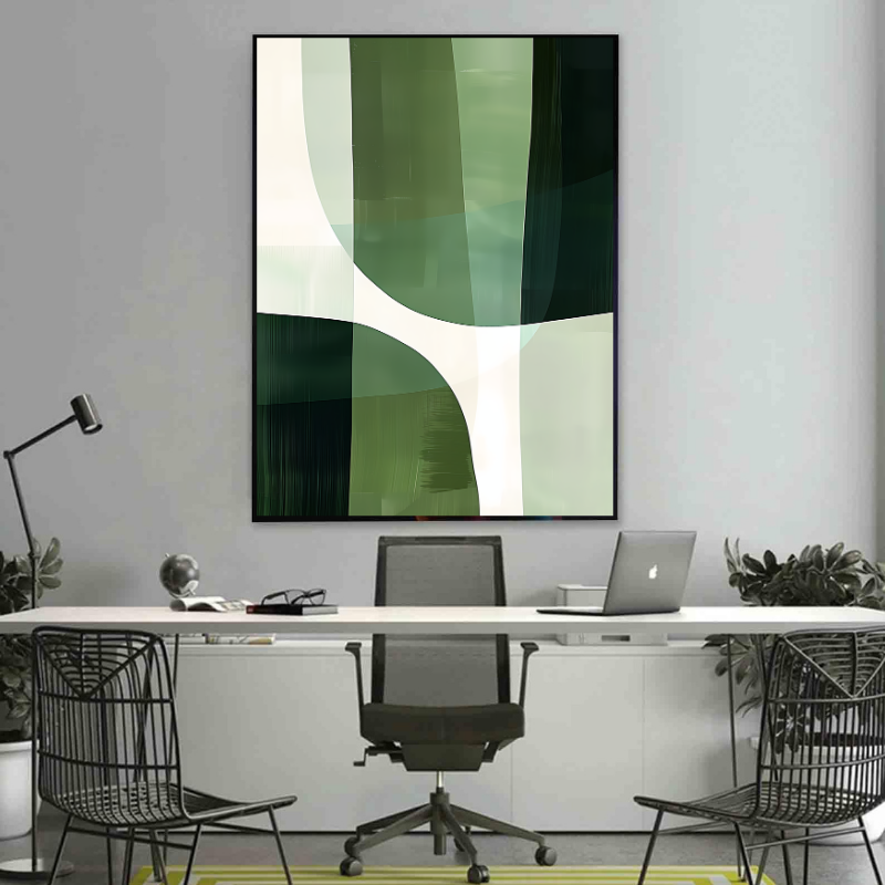 Peinture sur toile – Art abstrait vert