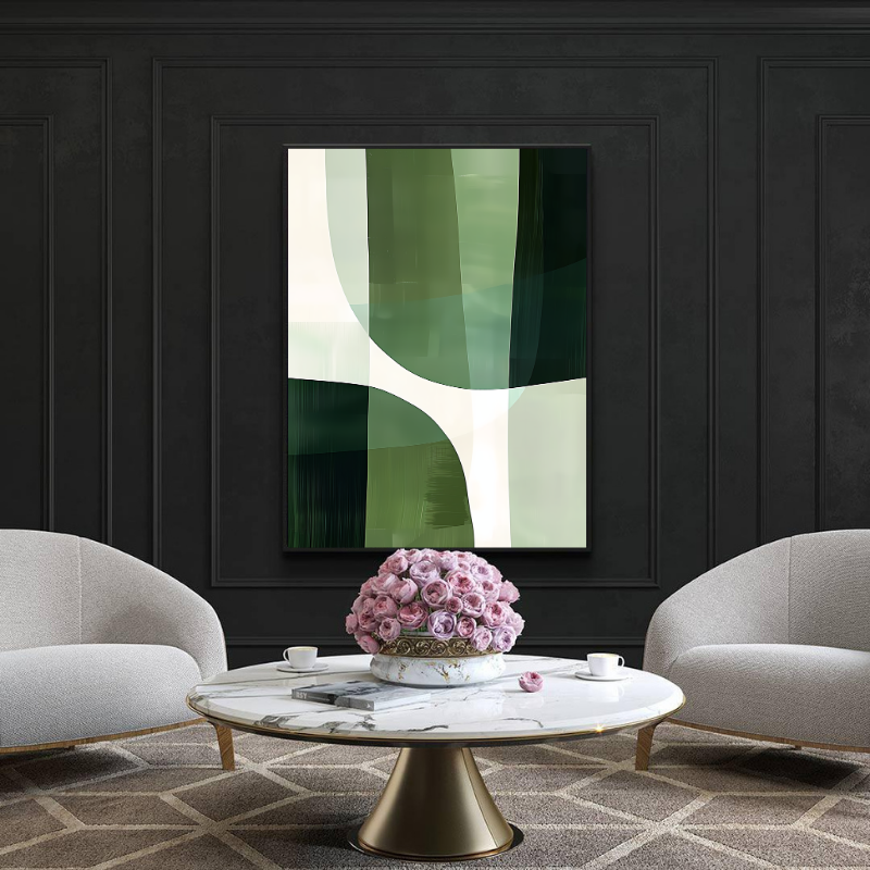 Peinture sur toile – Art abstrait vert