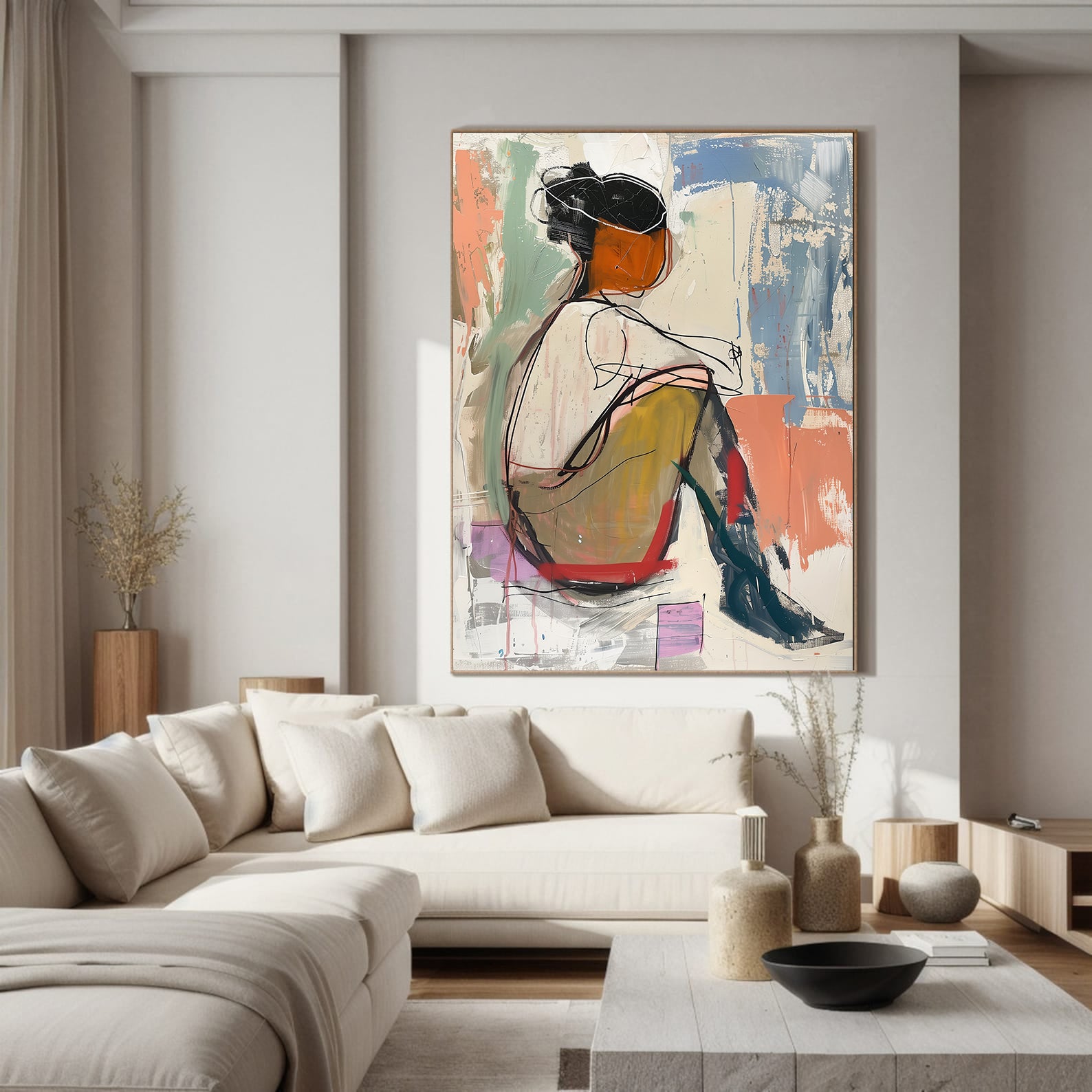 Peinture sur toile – Contemplation profonde