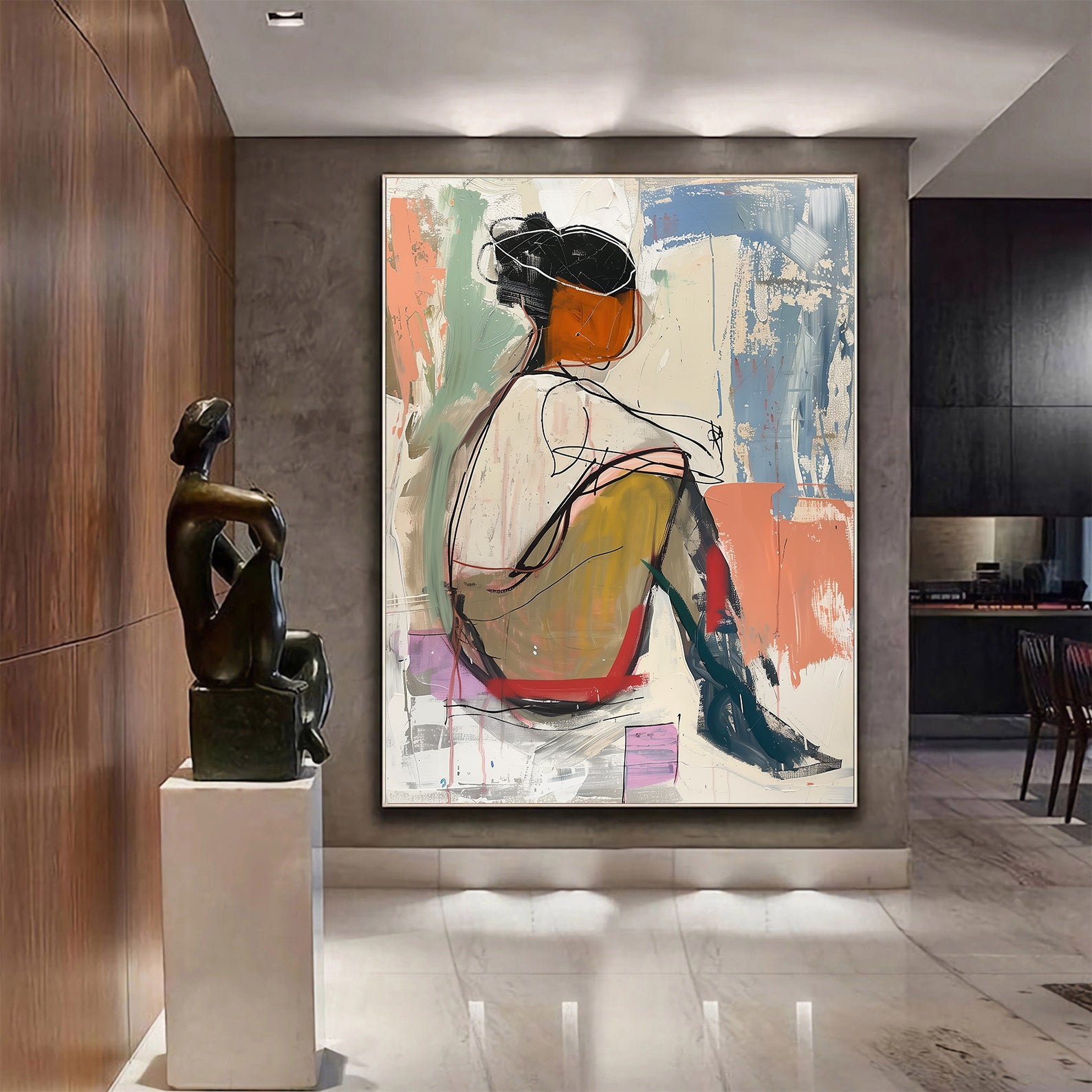 Peinture sur toile – Contemplation profonde