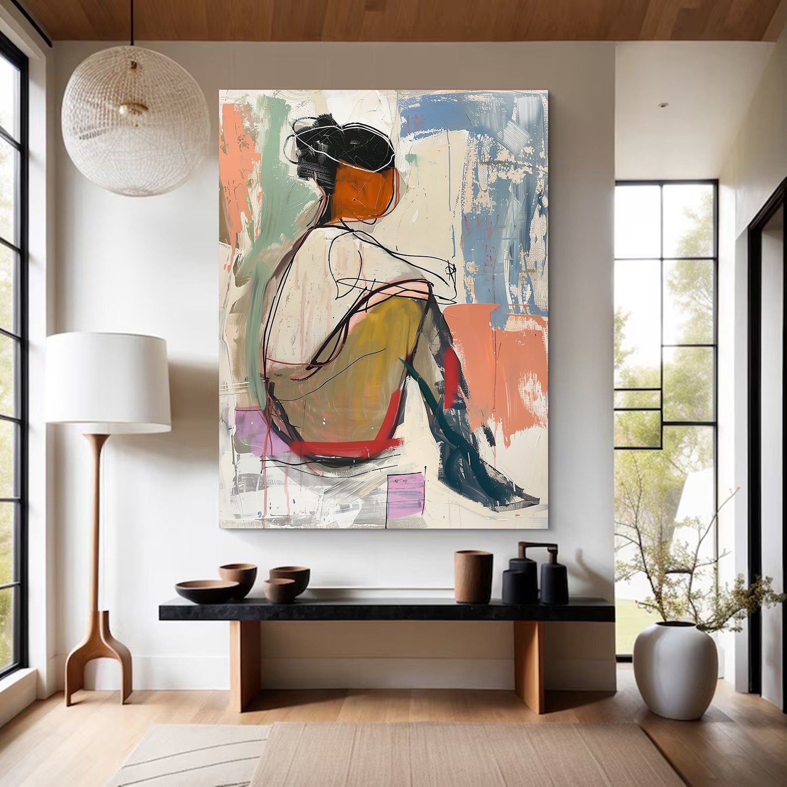 Peinture sur toile – Contemplation profonde
