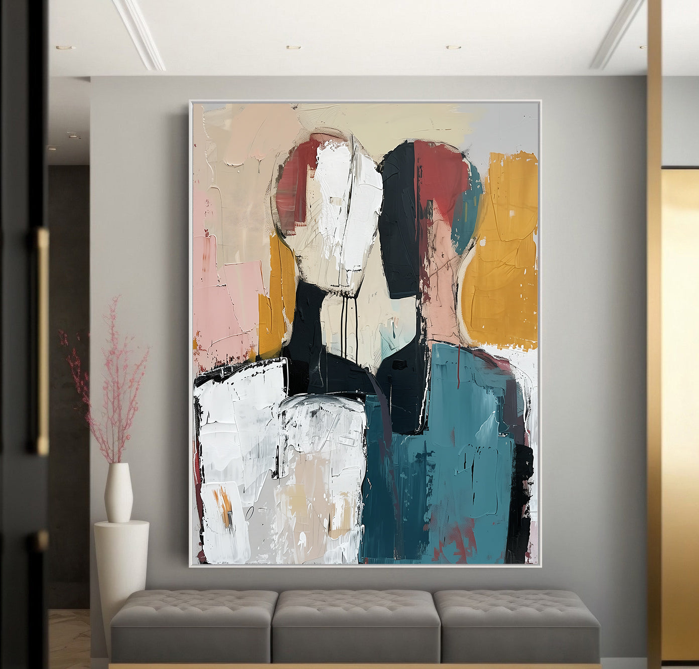 Peinture sur toile – Amour abstrait