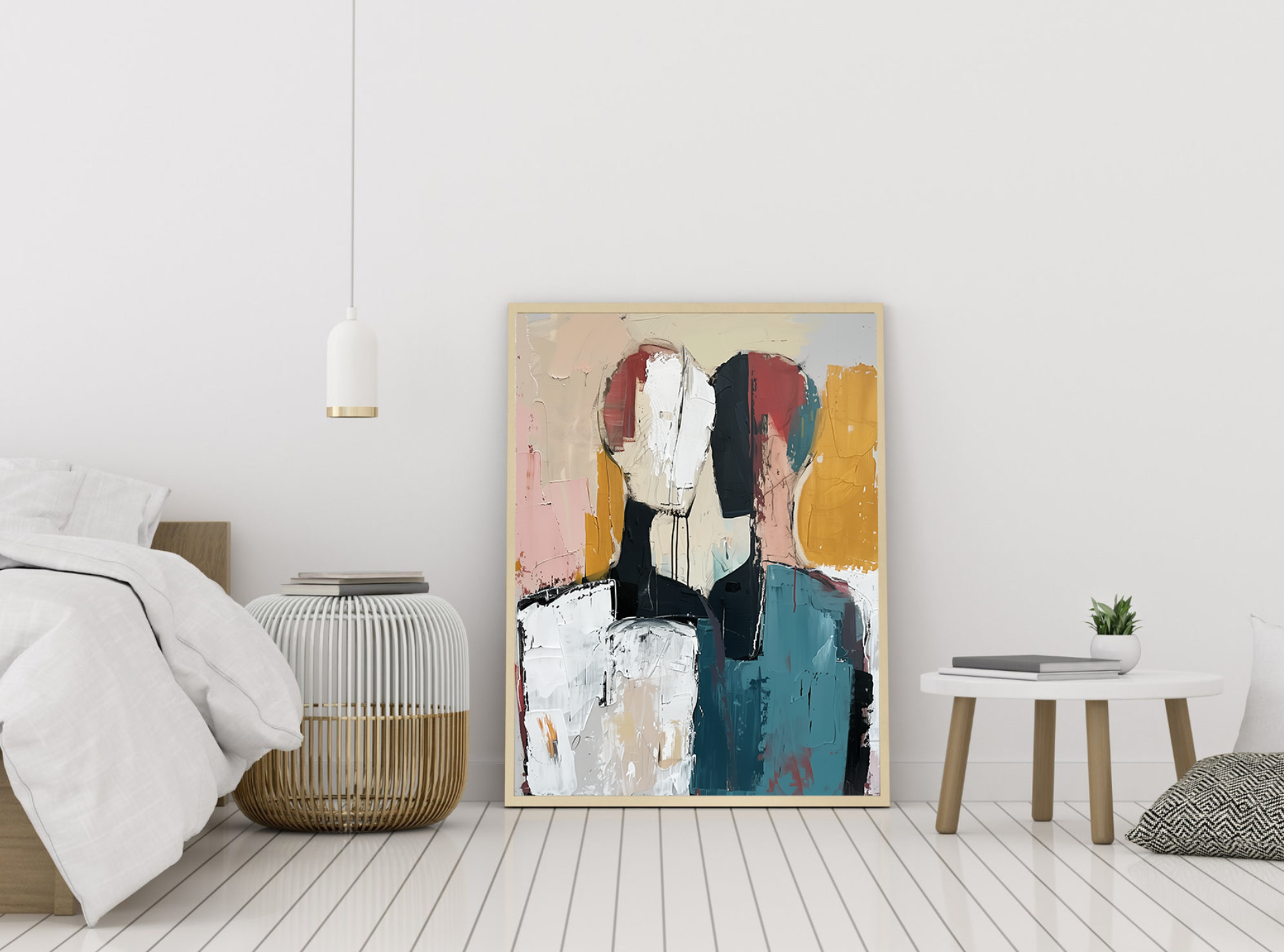 Peinture sur toile – Amour abstrait