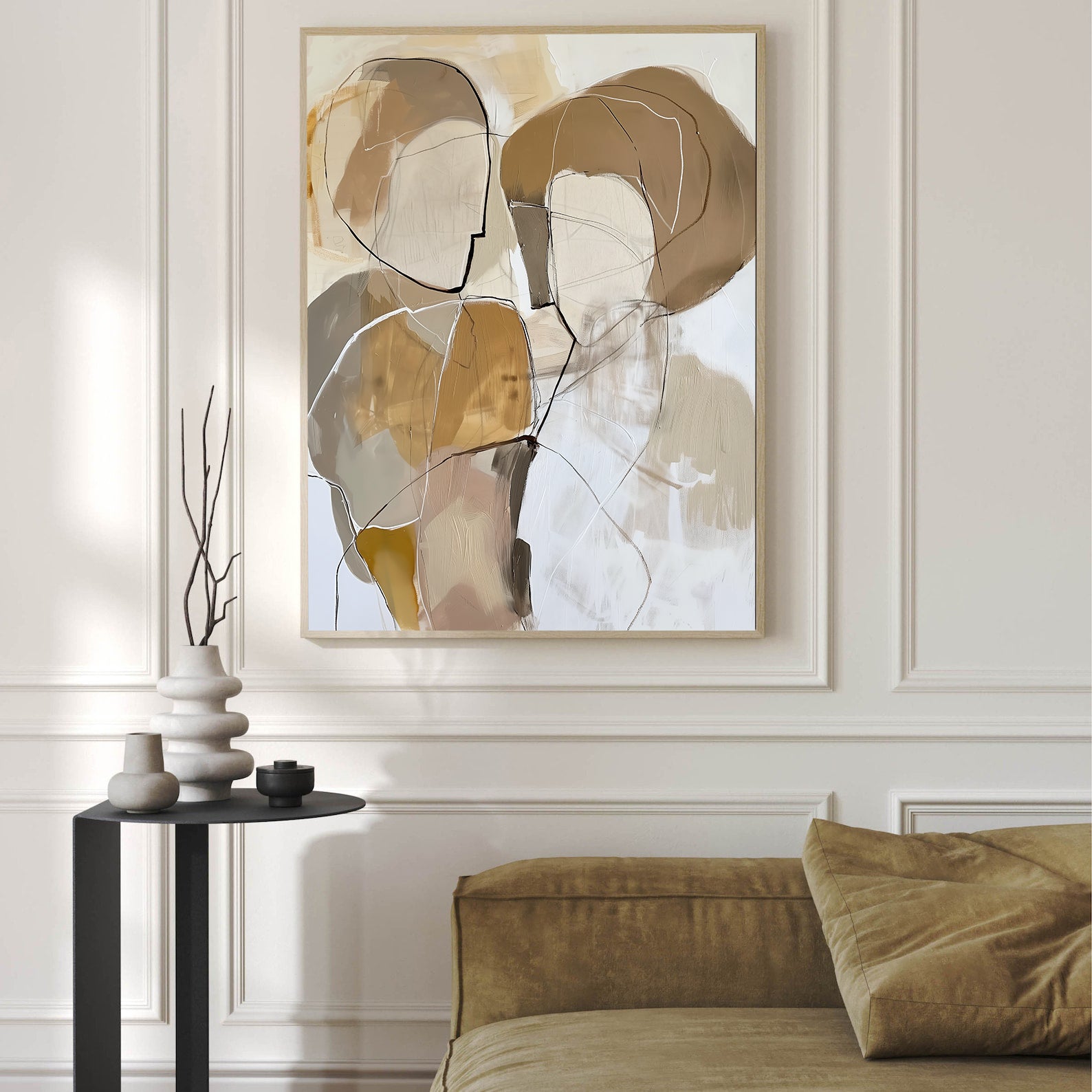 Peinture sur toile – Amour abstrait