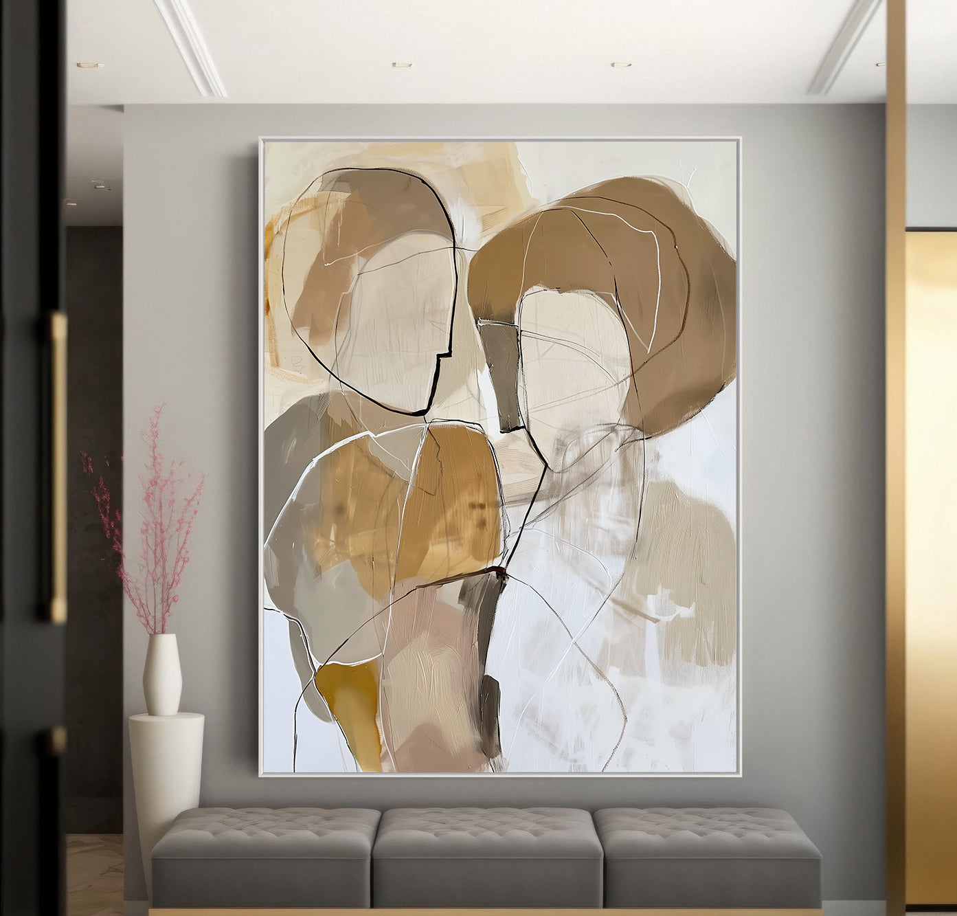 Peinture sur toile – Amour abstrait