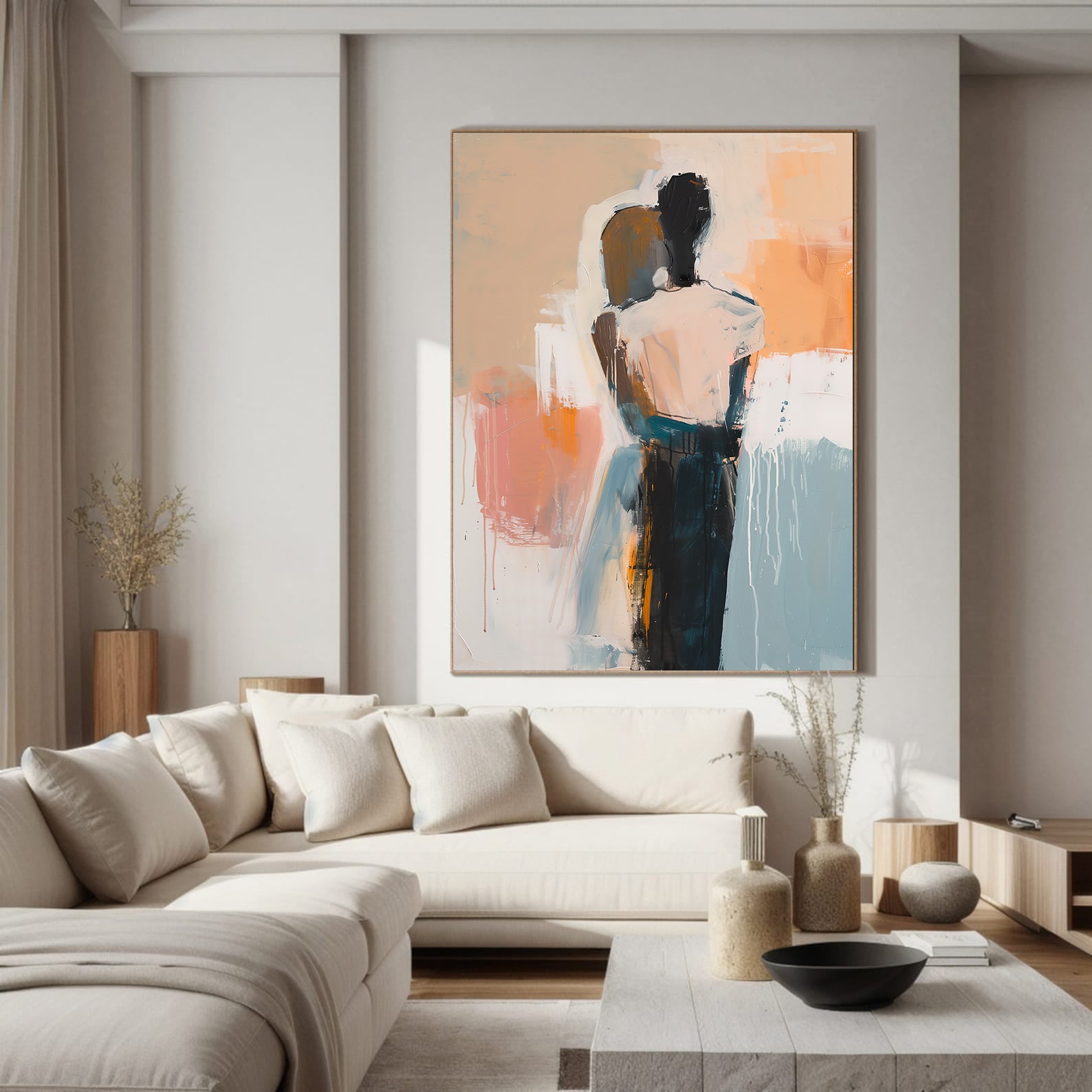 Peinture sur toile – Amour abstrait