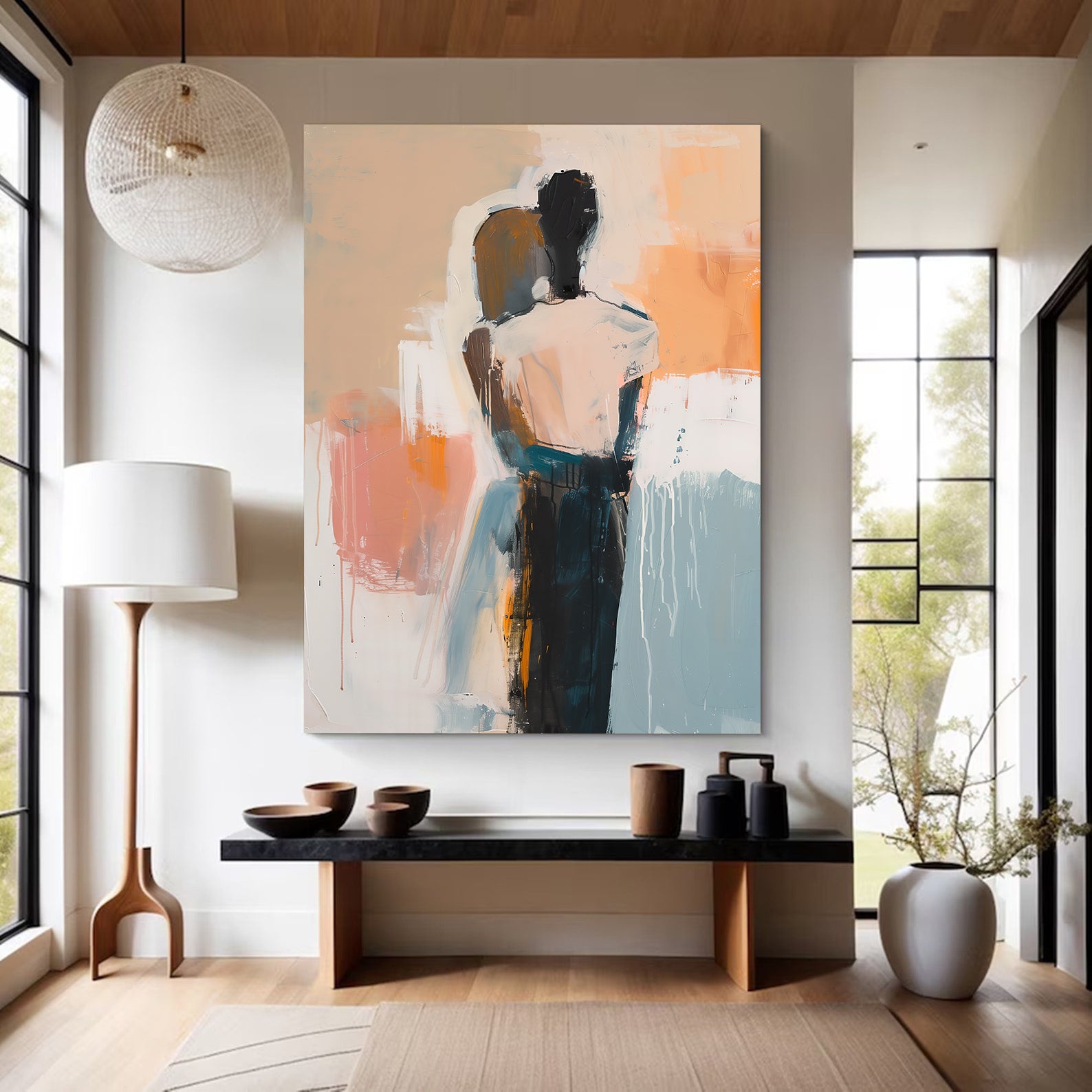 Peinture sur toile – Amour abstrait