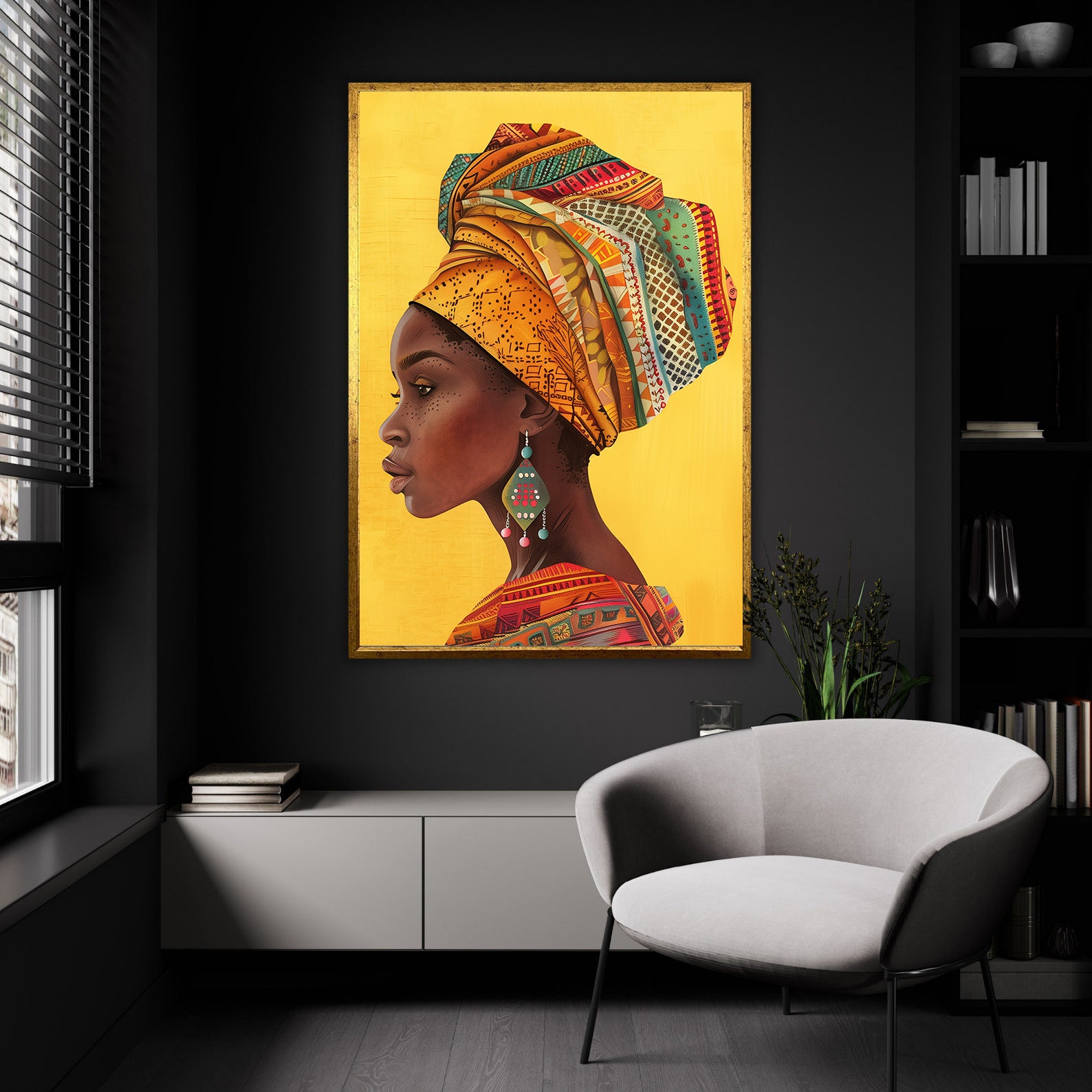 Peinture sur toile - Bougie allumée