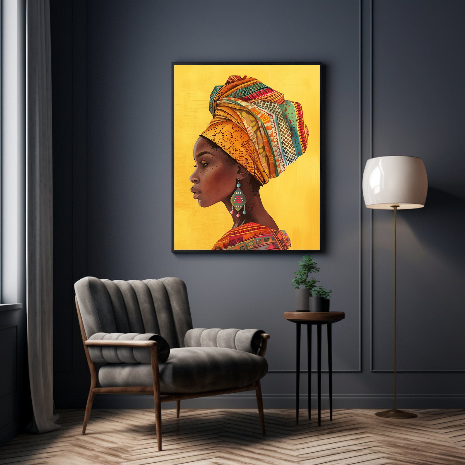 Peinture sur toile - Bougie allumée