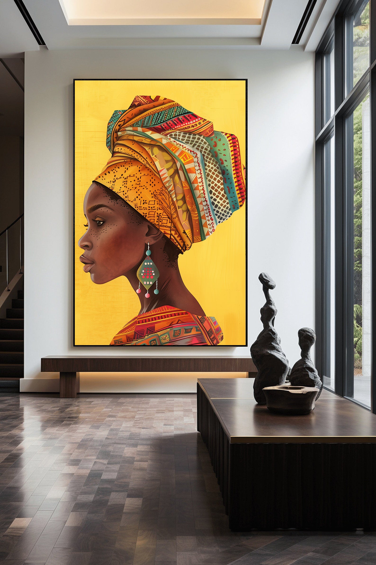 Peinture sur toile - Bougie allumée