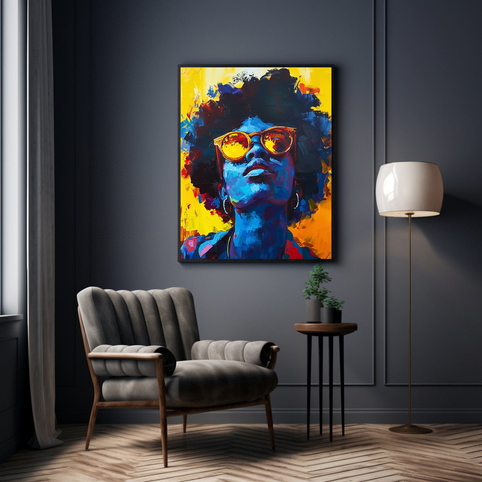Tablou Canvas - Portret Femeie Cu Ochelari