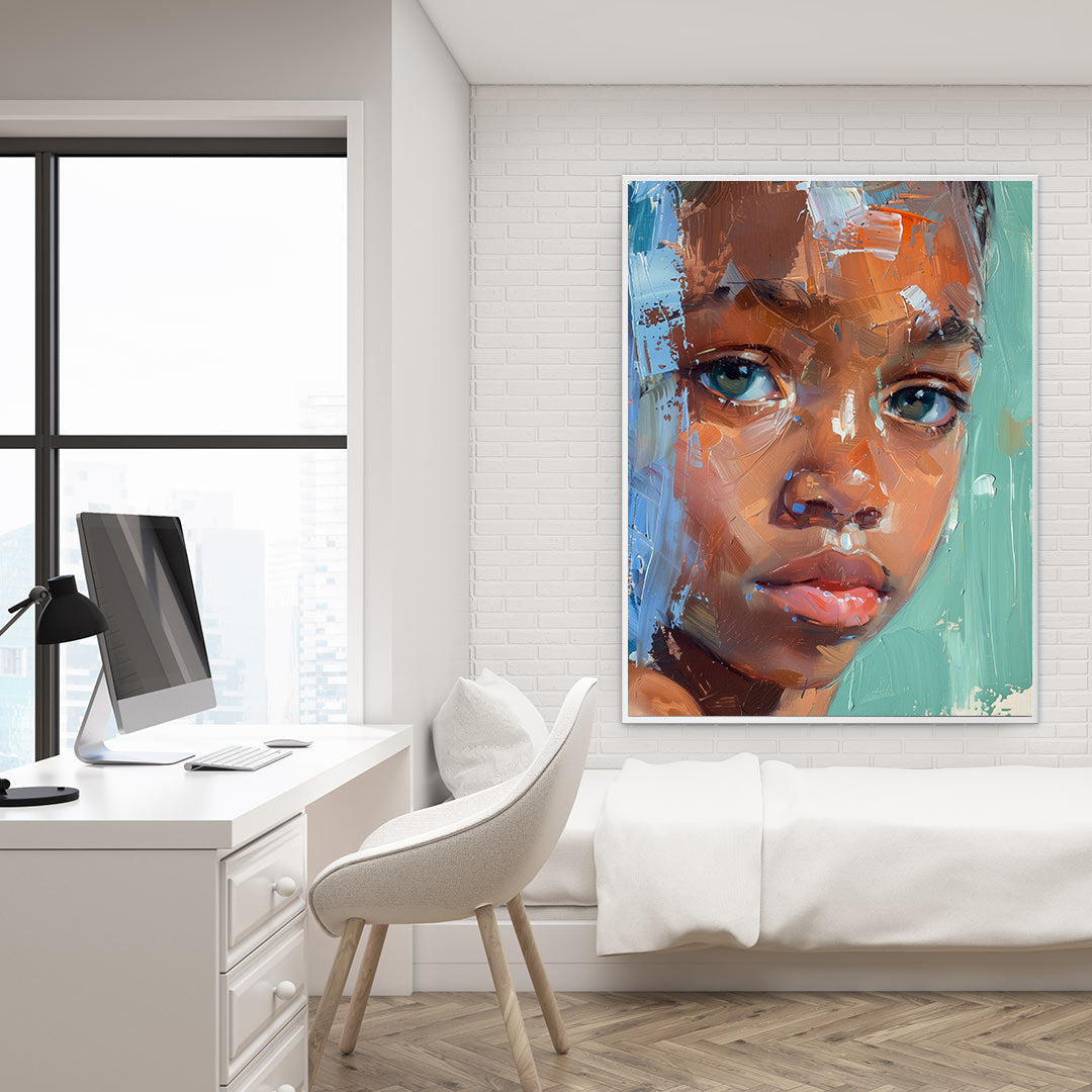 Peinture sur toile - Bougie allumée