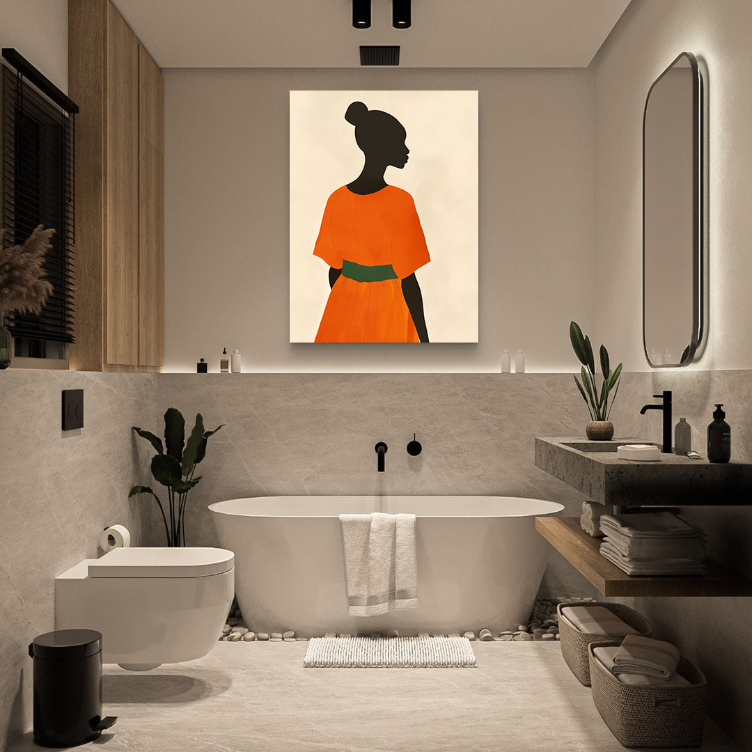 Peinture sur toile - Bougie allumée