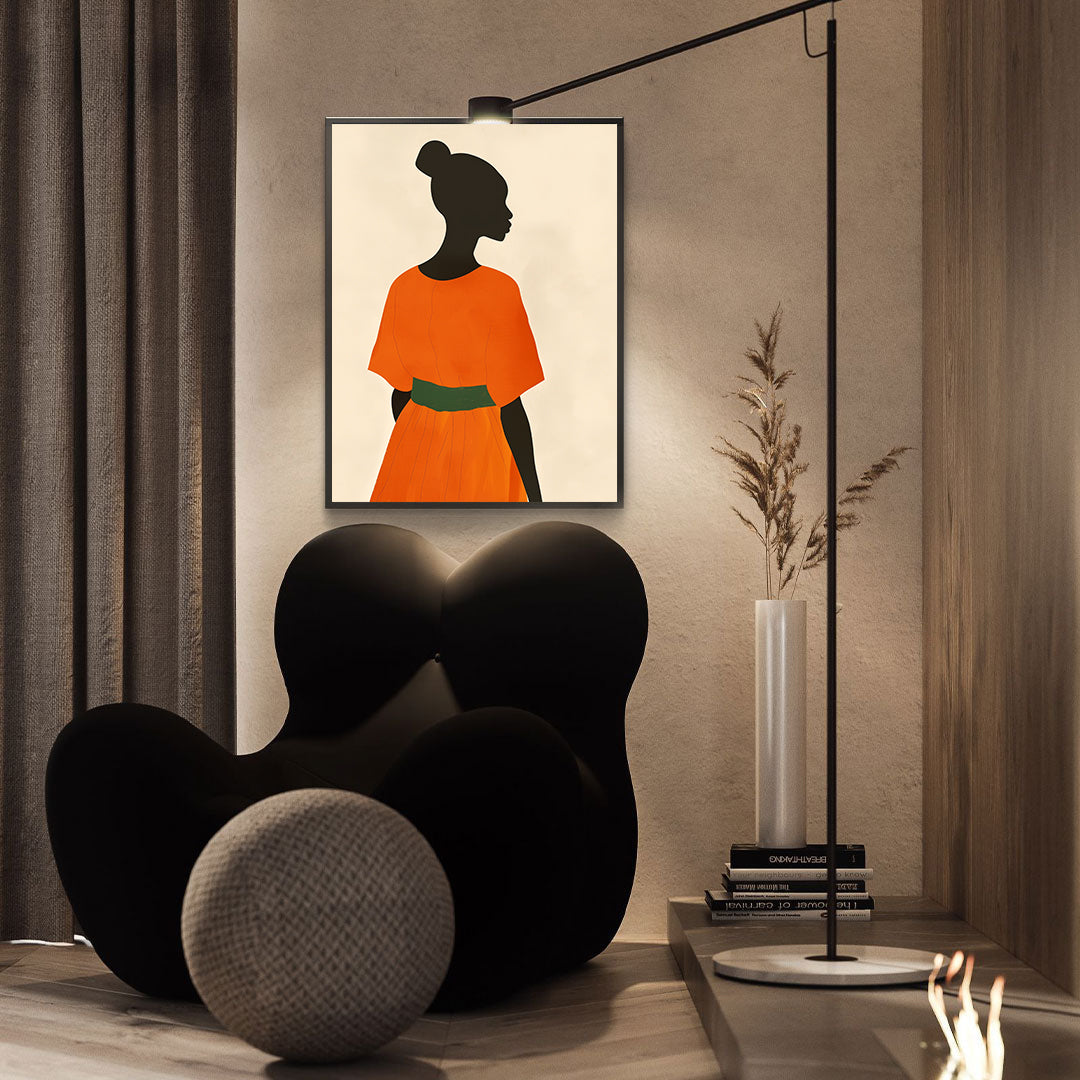 Peinture sur toile - Bougie allumée