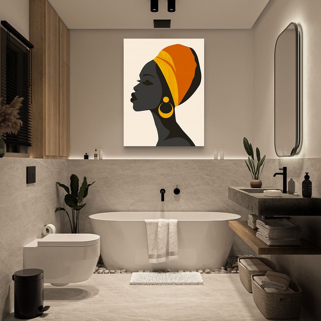 Peinture sur toile - Bougie allumée
