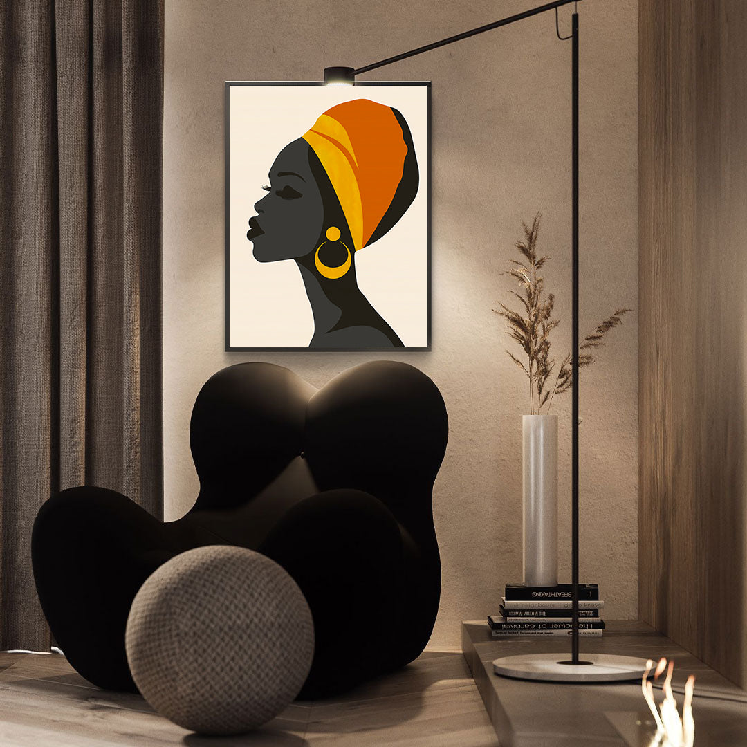 Peinture sur toile - Bougie allumée