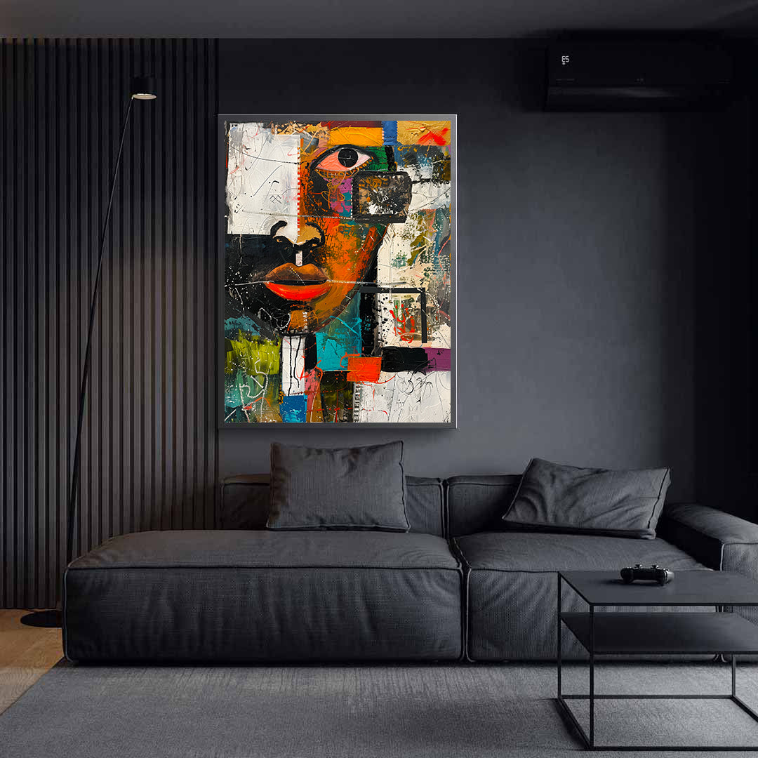 Peinture sur toile - Bougie allumée