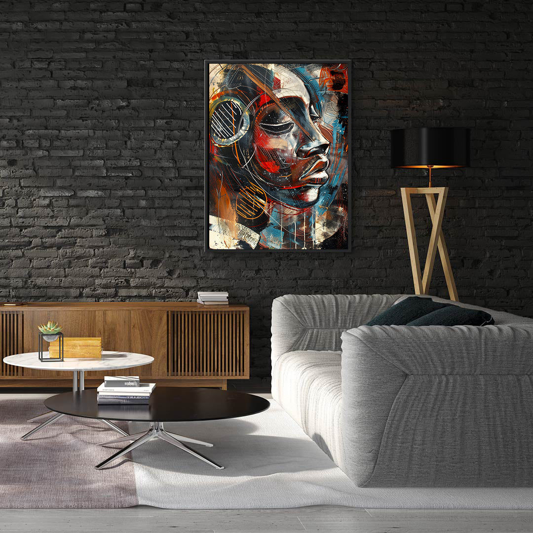 Peinture sur toile - Bougie allumée