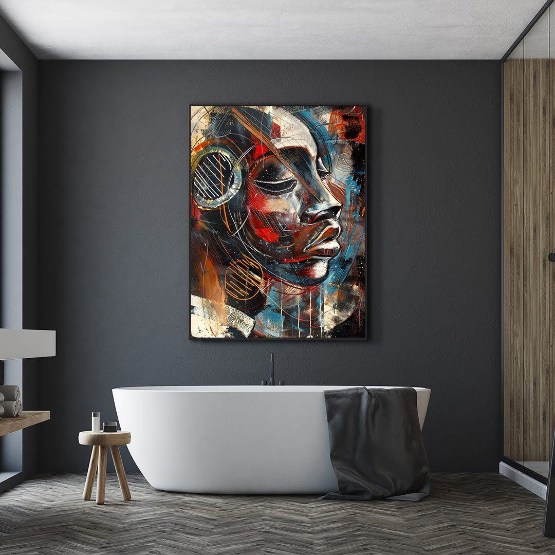 Peinture sur toile - Bougie allumée