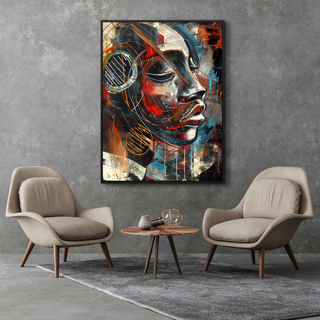 Peinture sur toile - Bougie allumée