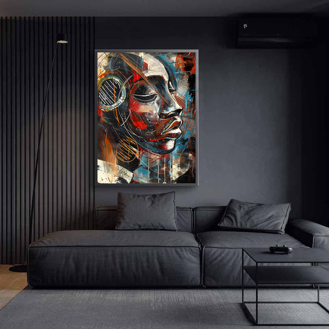 Peinture sur toile - Bougie allumée