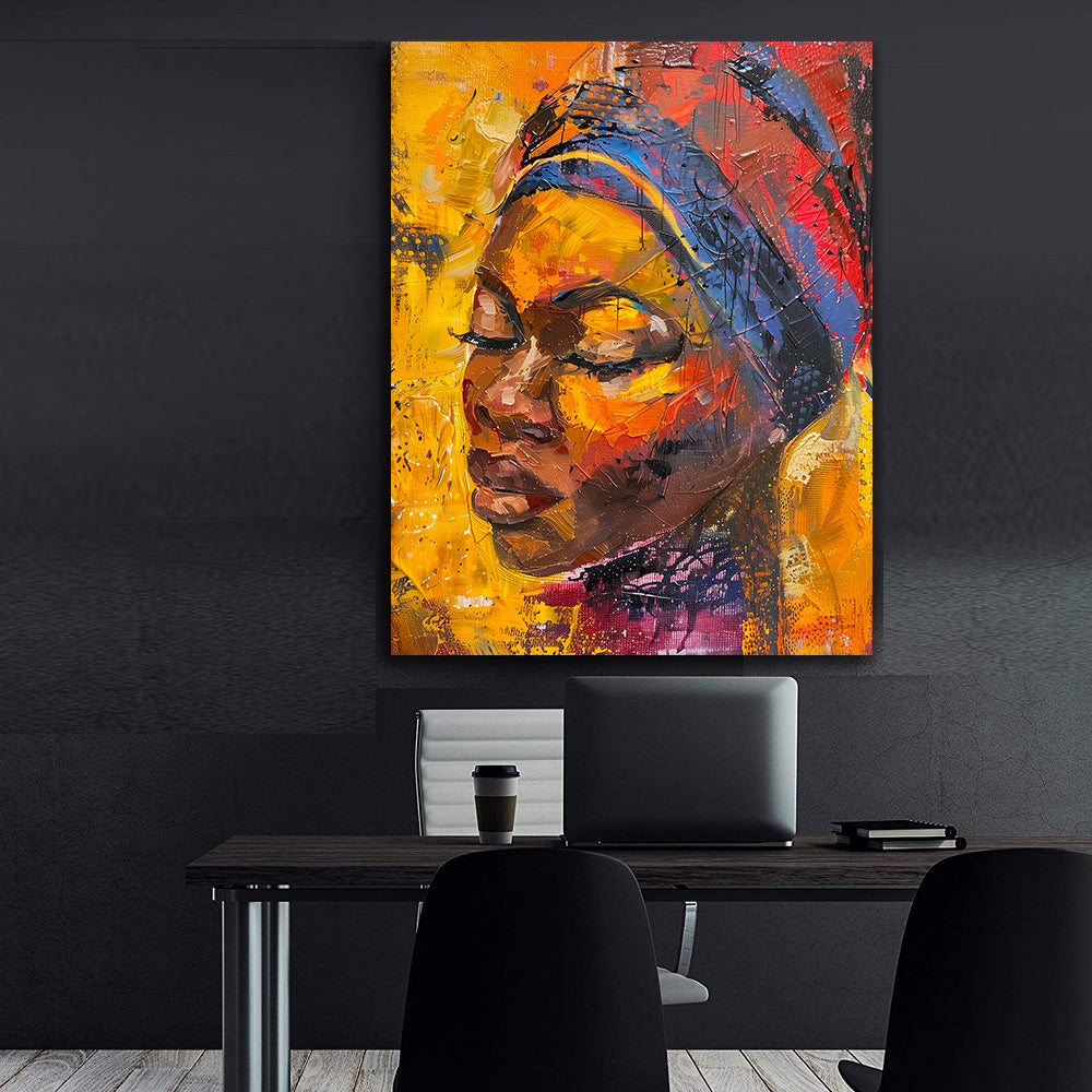 Peinture sur toile - Bougie allumée