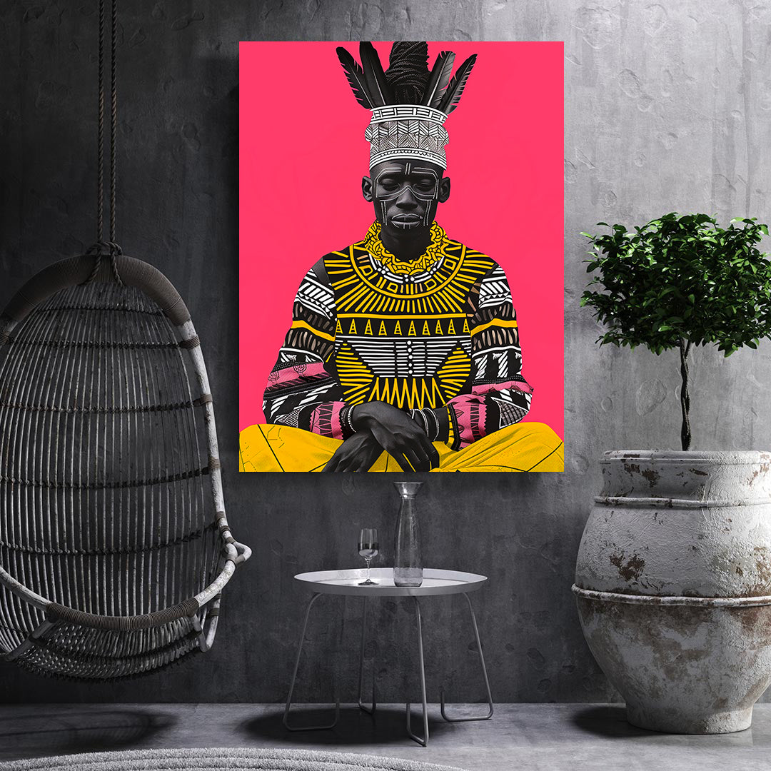 Peinture sur toile - Bougie allumée
