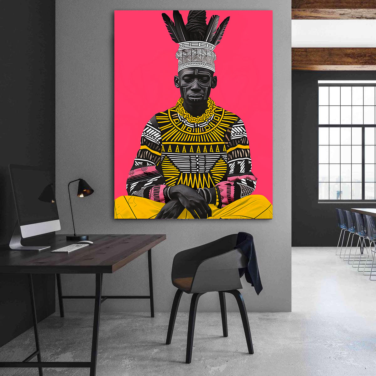 Peinture sur toile - Bougie allumée