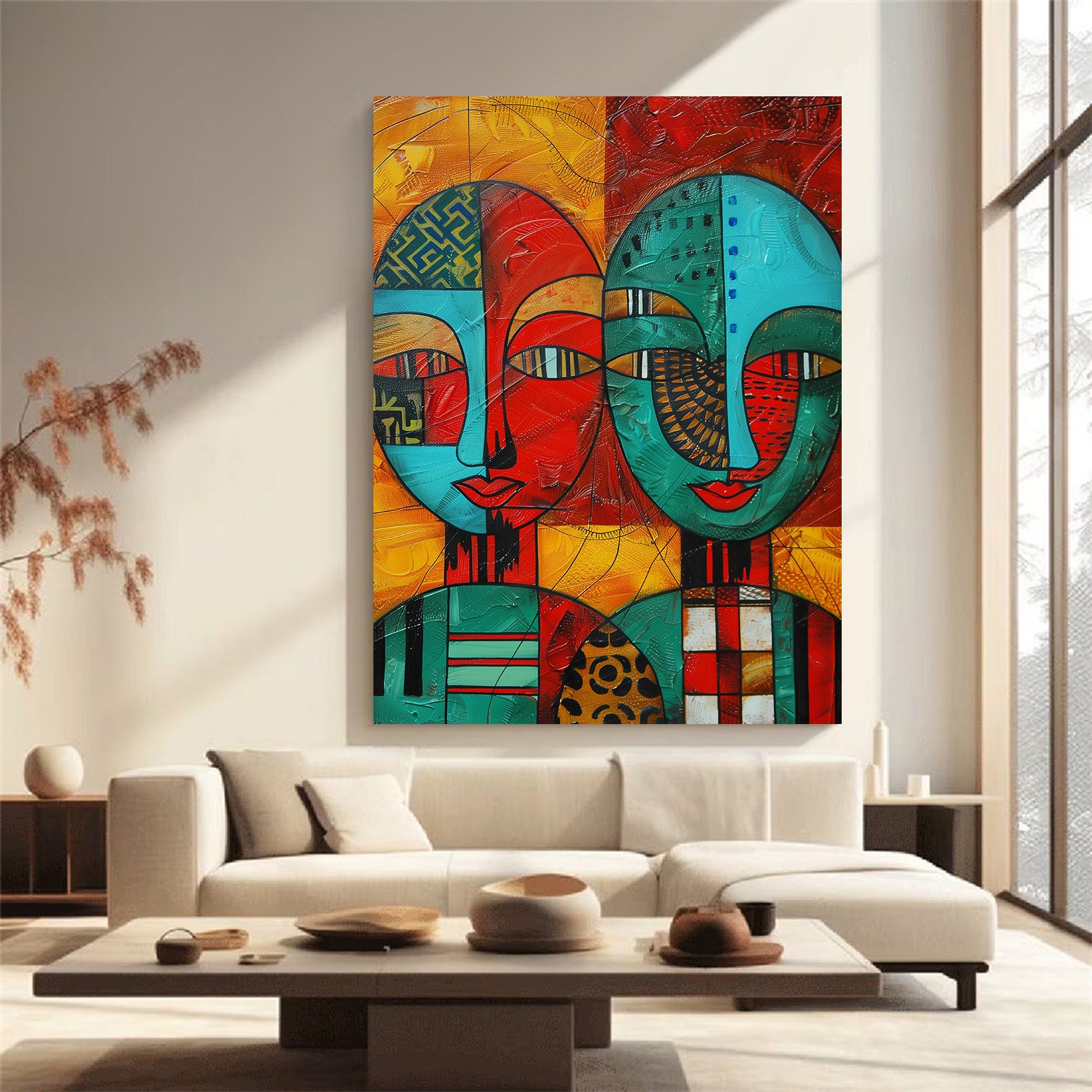 Peinture sur toile - Bougie allumée