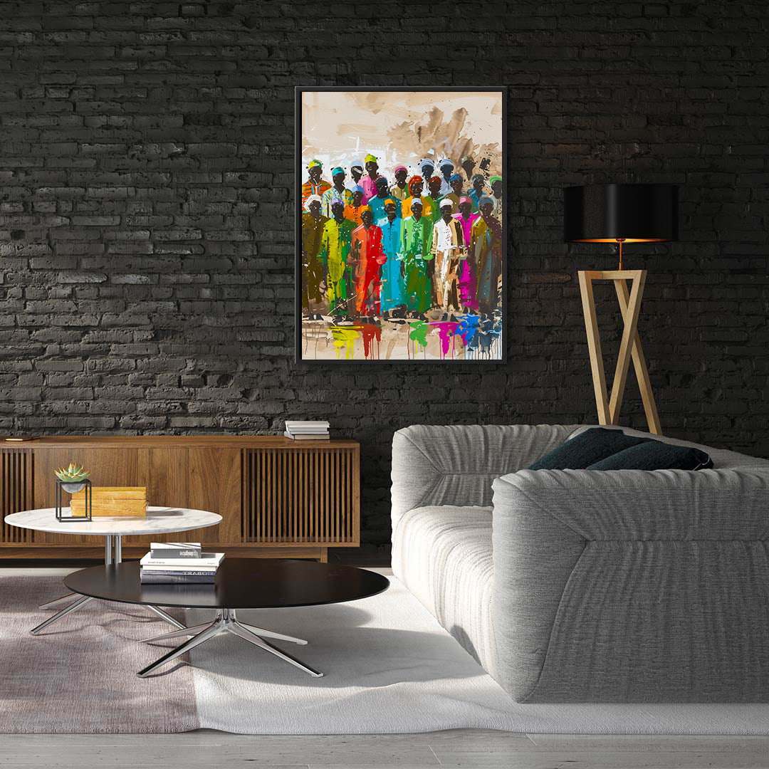 Peinture sur toile - Bougie allumée