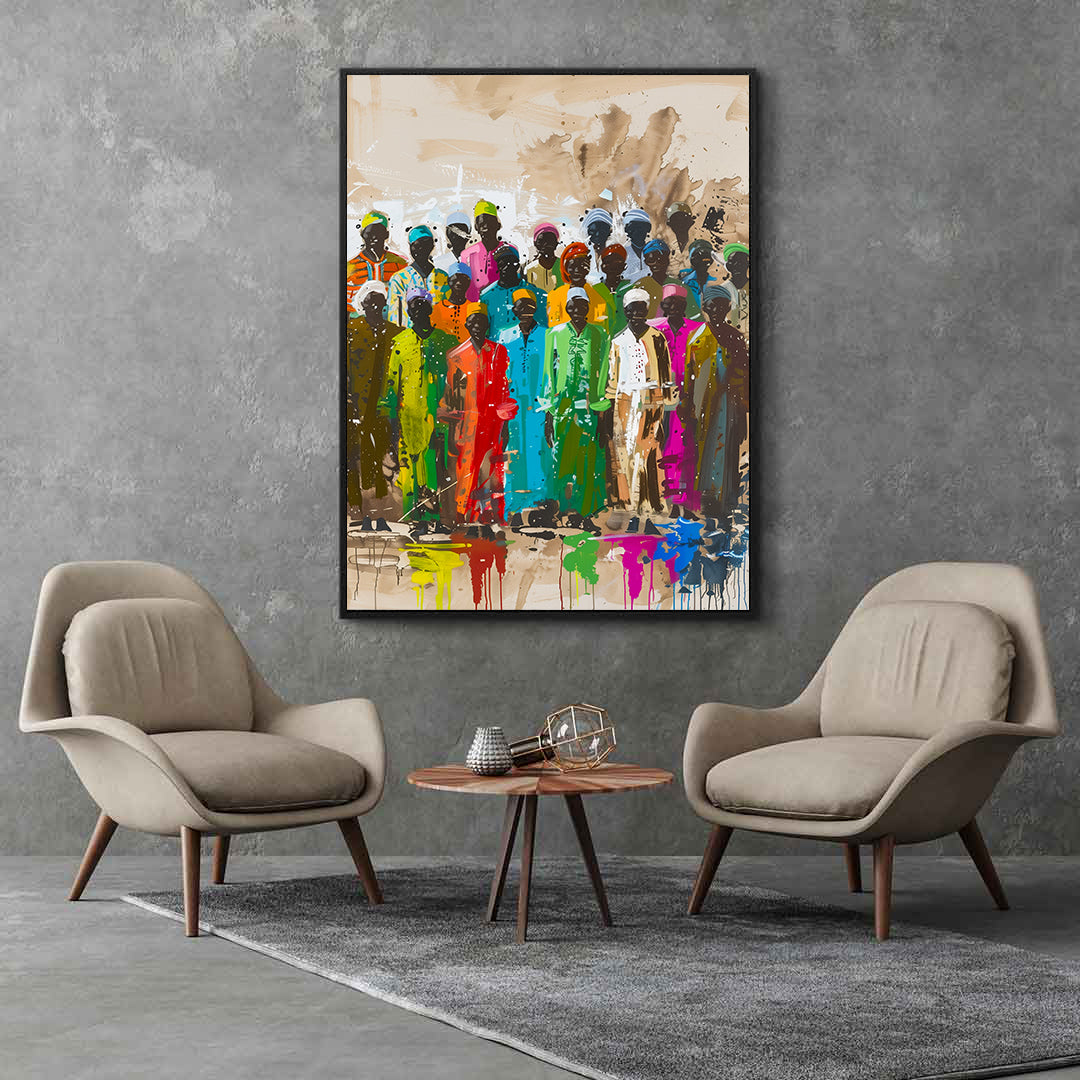 Peinture sur toile - Bougie allumée
