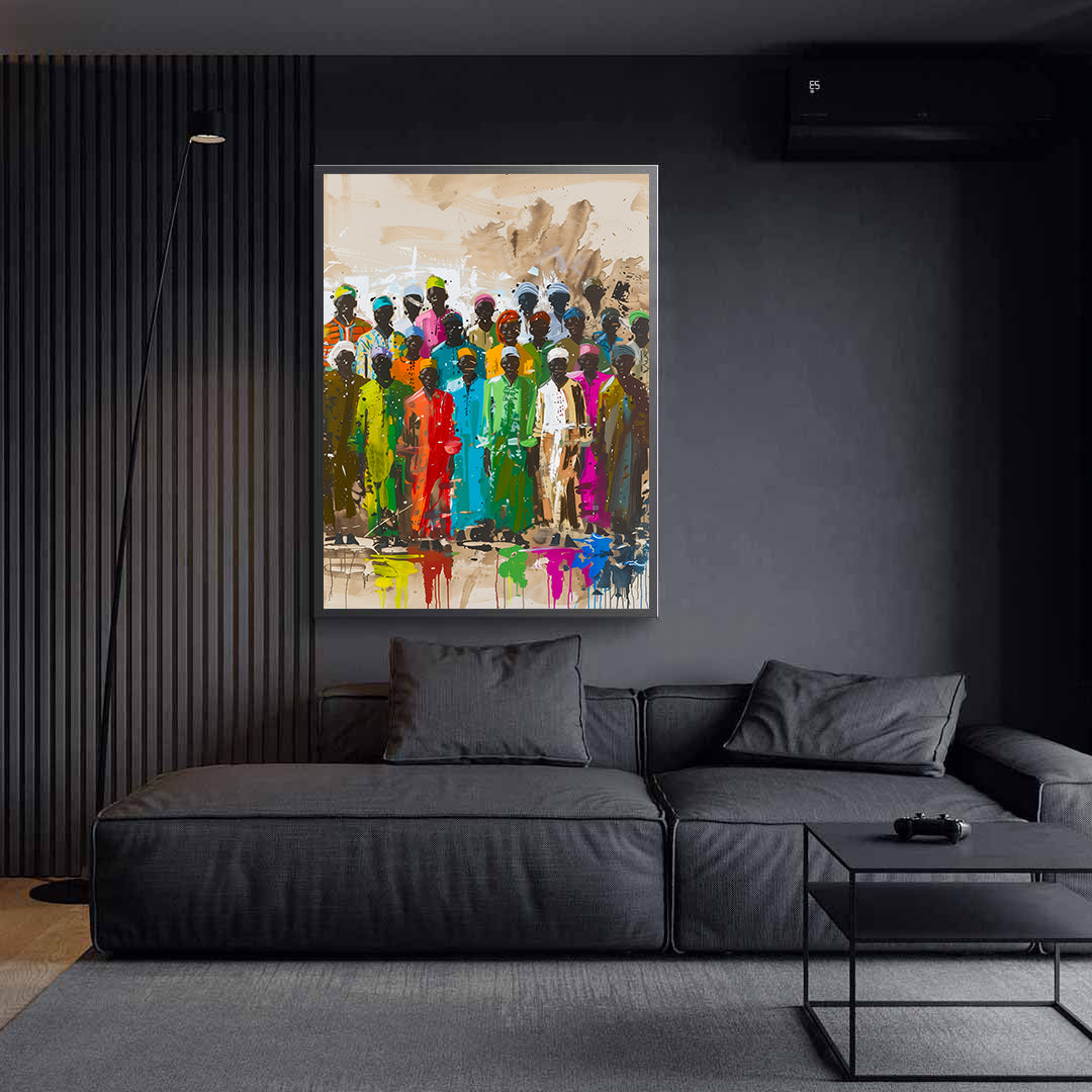Peinture sur toile - Bougie allumée