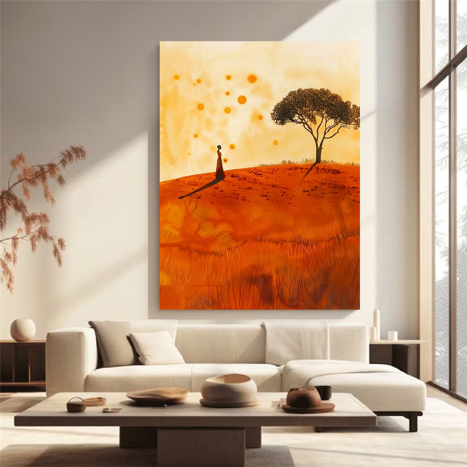 Peinture sur toile - Bougie allumée