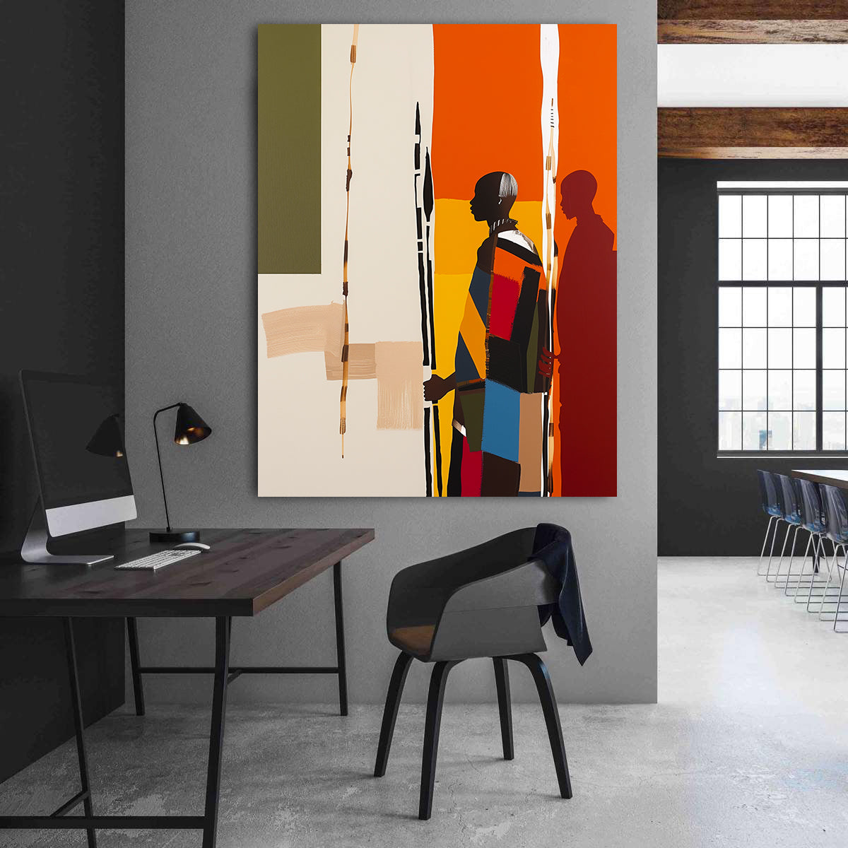 Peinture sur toile - Bougie allumée