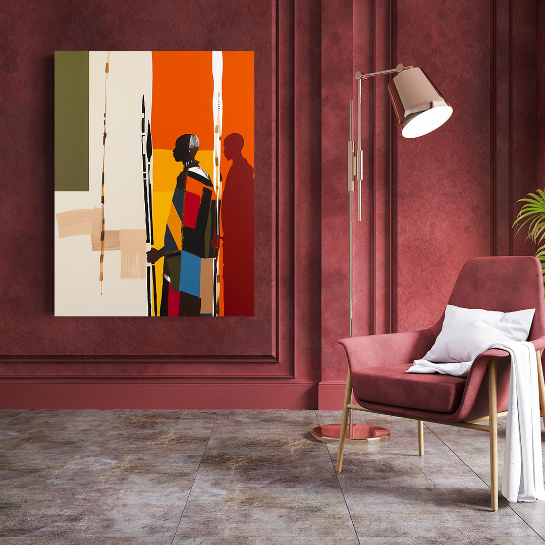 Peinture sur toile - Bougie allumée