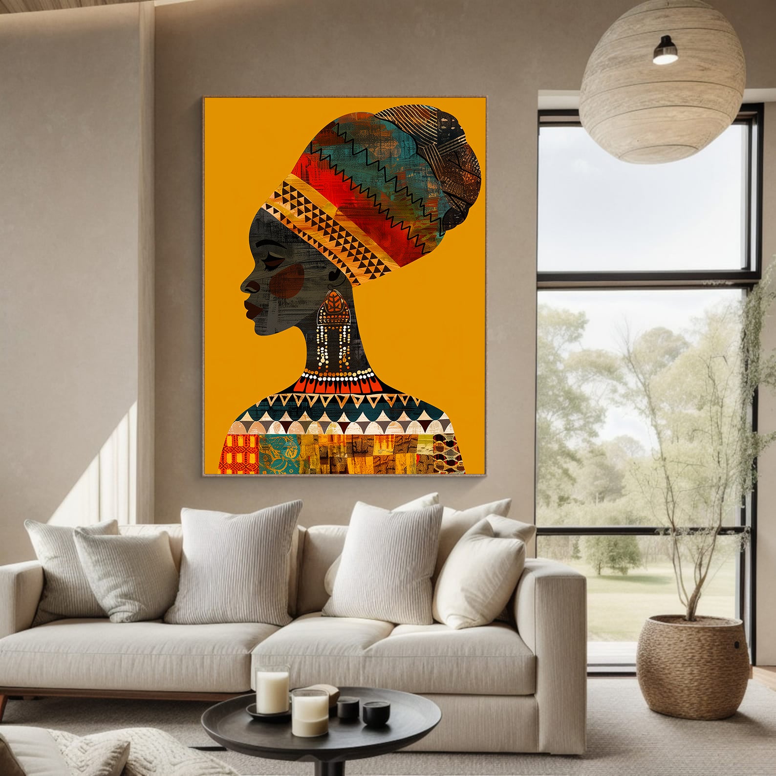 Tablou Canvas - Portret Femeie Africană