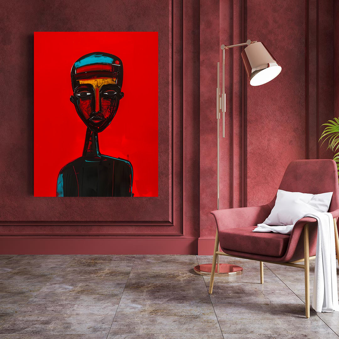 Peinture sur toile - Bougie allumée