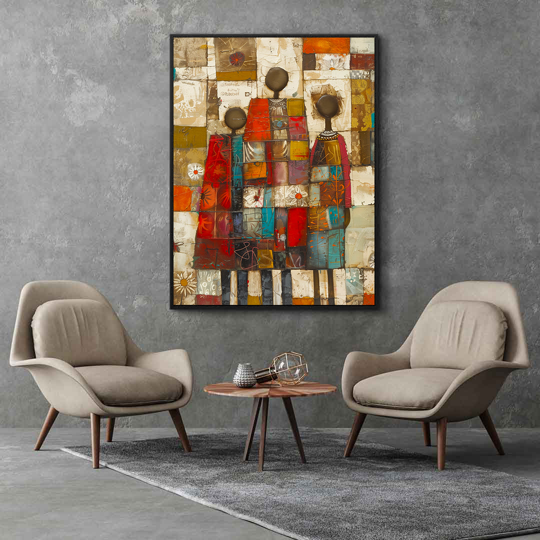 Peinture sur toile - Bougie allumée