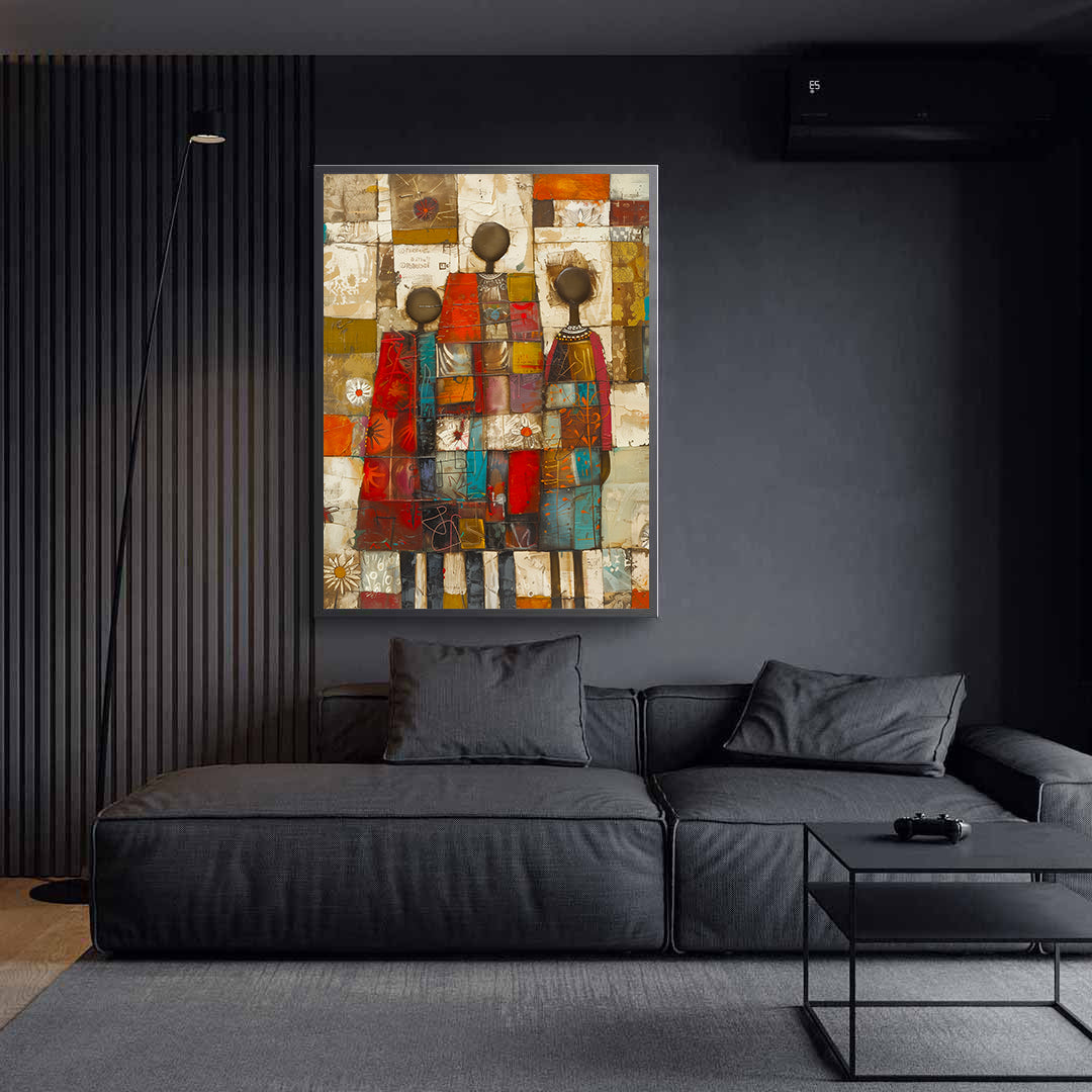 Peinture sur toile - Bougie allumée