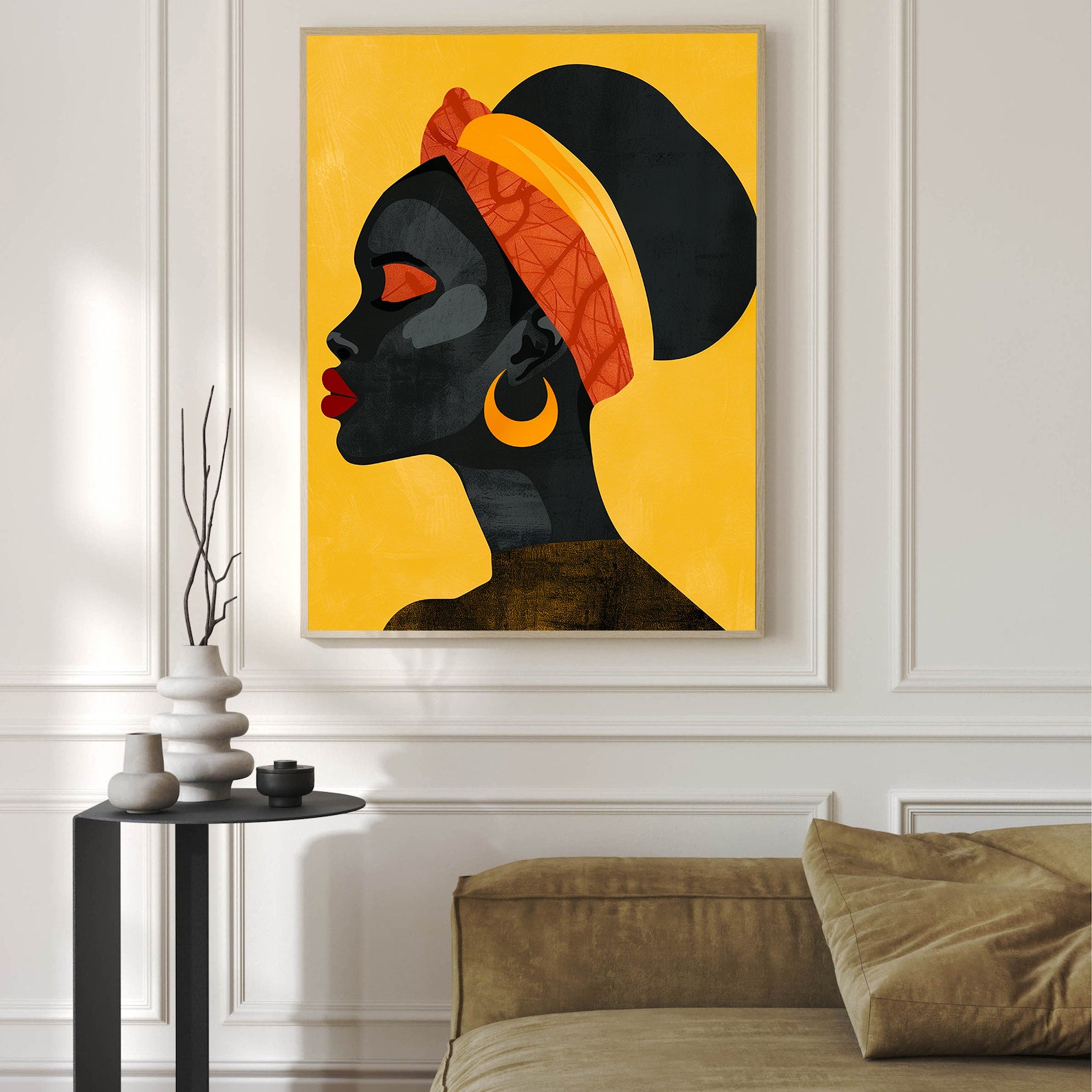 Peinture sur toile - Bougie allumée