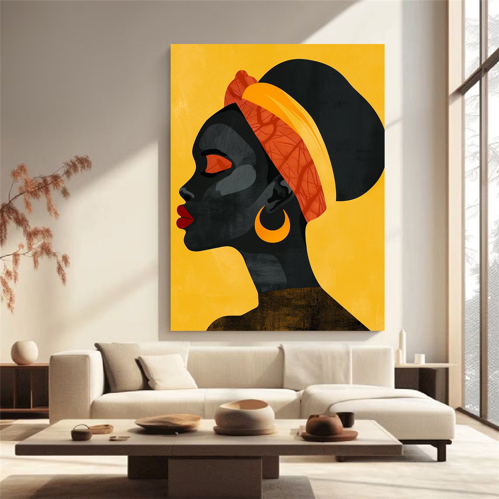 Peinture sur toile - Bougie allumée