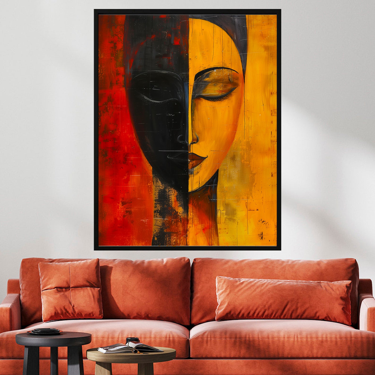 Peinture sur toile - Bougie allumée