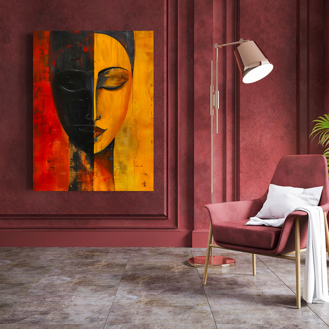 Peinture sur toile - Bougie allumée