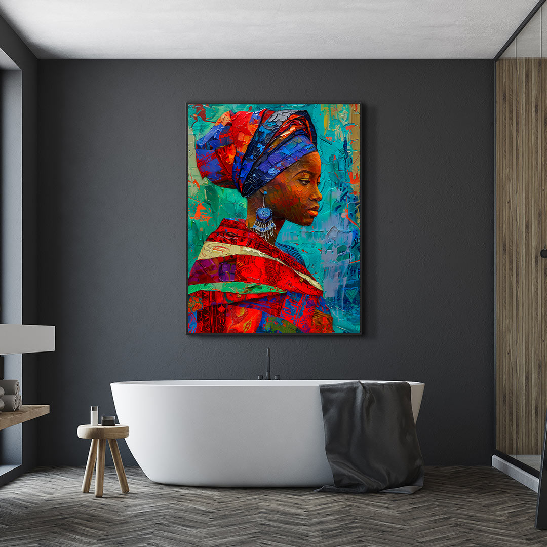 Peinture sur toile - Bougie allumée