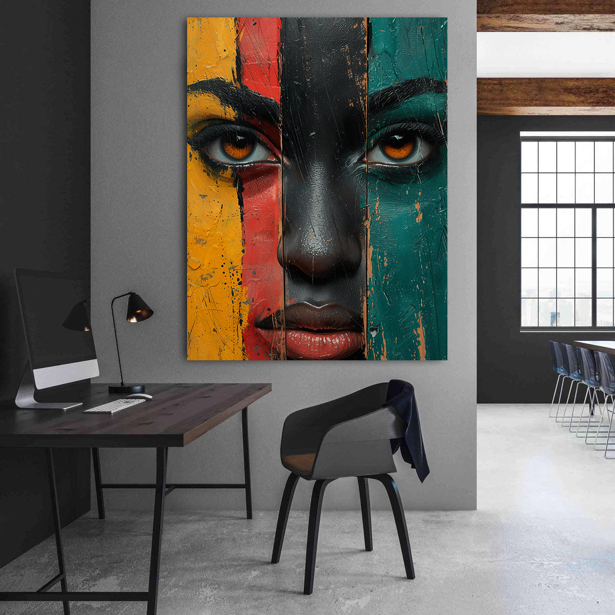 Peinture sur toile - Bougie allumée