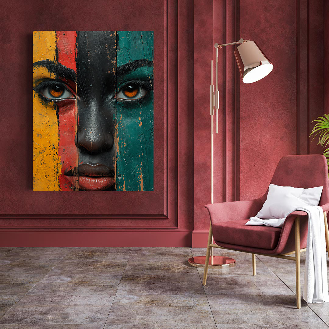 Peinture sur toile - Bougie allumée